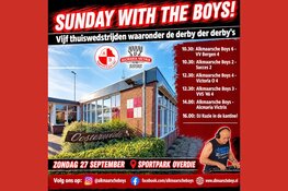"Super Sunday" met stadsderby en vijf thuiswedstrijden bij Alkmaarsche Boys