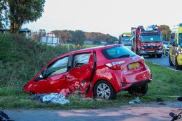 Meerdere zwaargewonden bij dubbel ongeval op N512