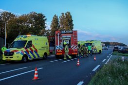 Meerdere zwaargewonden bij dubbel ongeval op N512