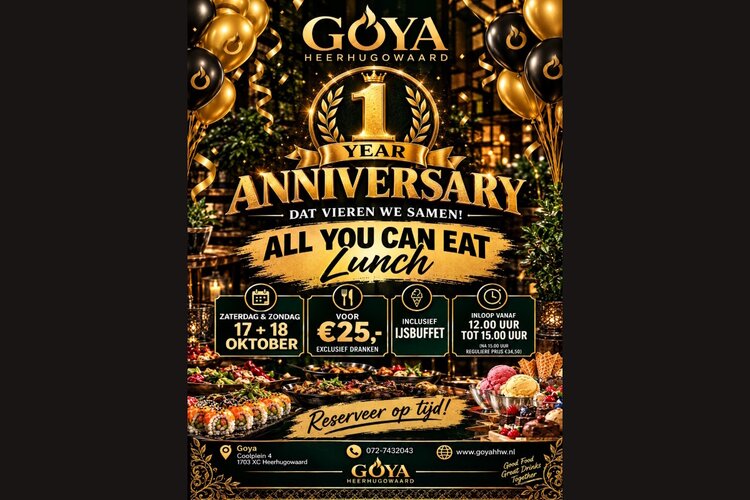 Goya viert 1 jaar!!!