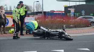 Motorrijder komt ten val