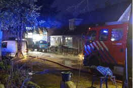 Felle brand verwoest schuur